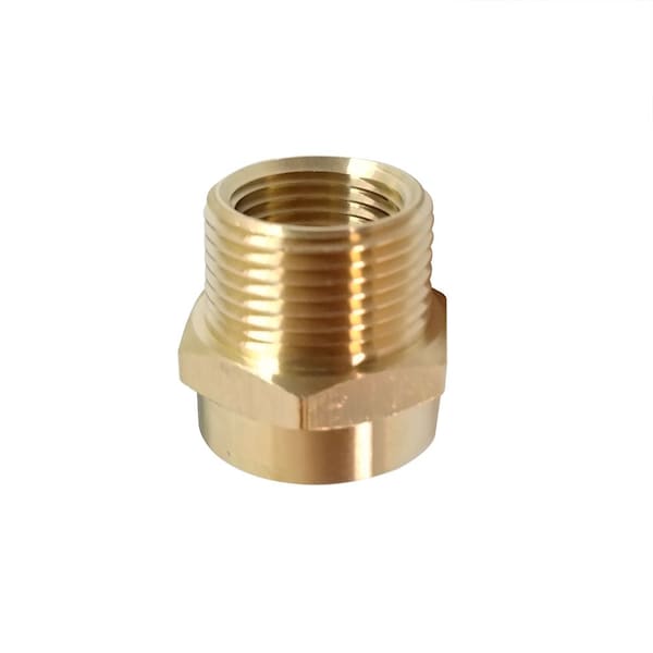 Thrifco Plumbing 3/4 Inch Female GHT X 3/4 Inch MIP X 1/2 Inch FIP Fitting 4400307 - main